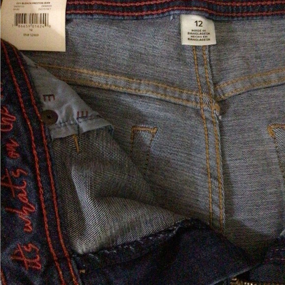 EV1 Skinny Preston Dark Wash bleach - Picture 5 of 5